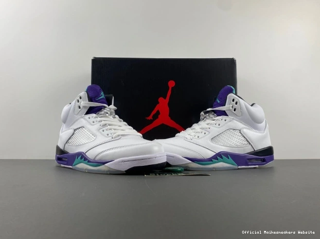 Official Maikesneakers Air Retro Grape 5 Jordan (2013) 136027-108 0716